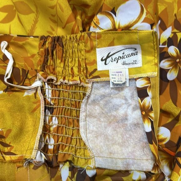 Vintage Tropicana Hawaiian floral maxi dress size 10 - Picture 8 of 12